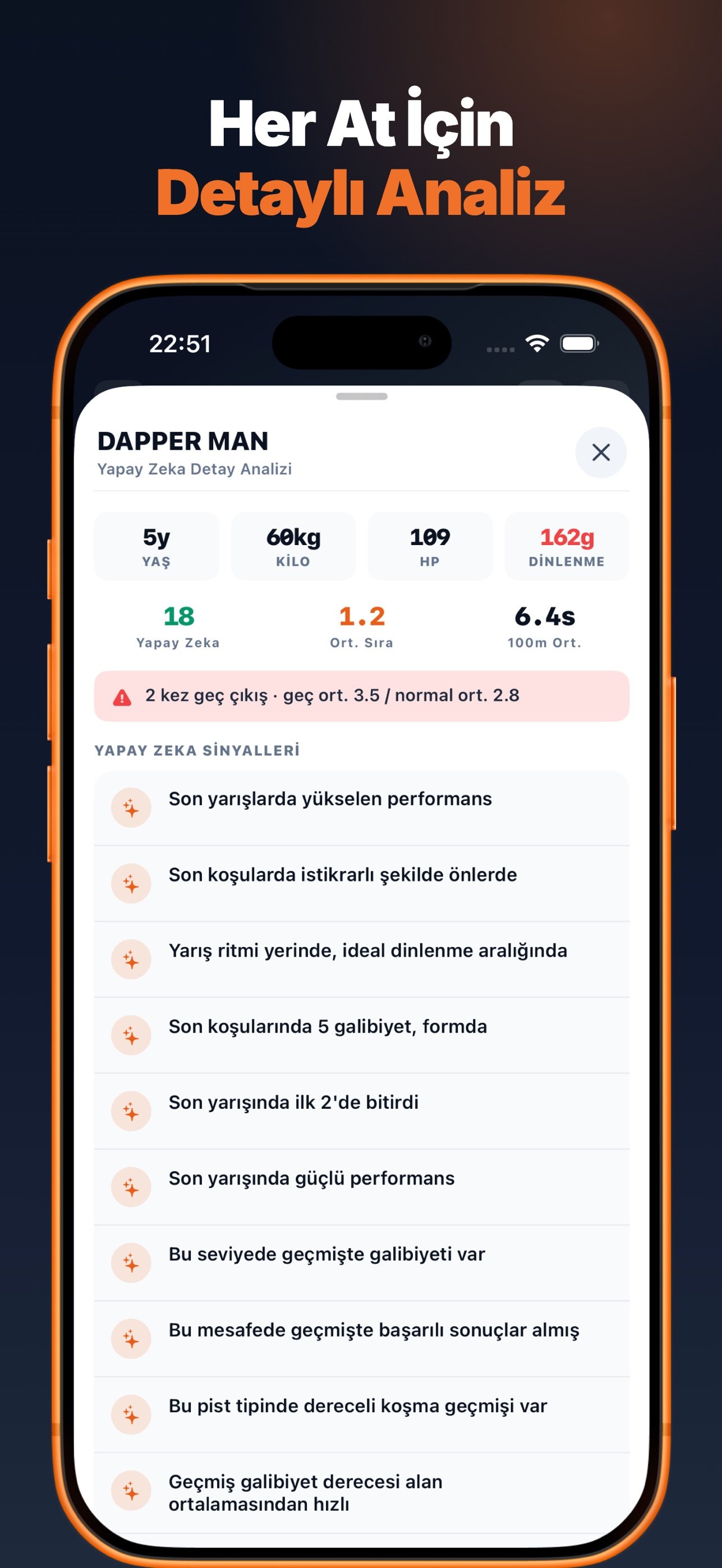 At profili — geçmiş performans